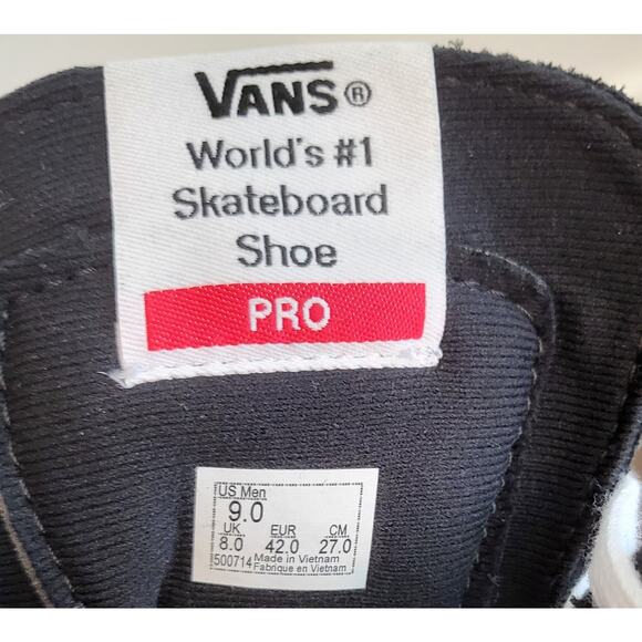 VANS PRO Sneakers Rare Santa Cruz Men Skateboard Shoes Black NEW WITH TAGS - Picture 3 of 10